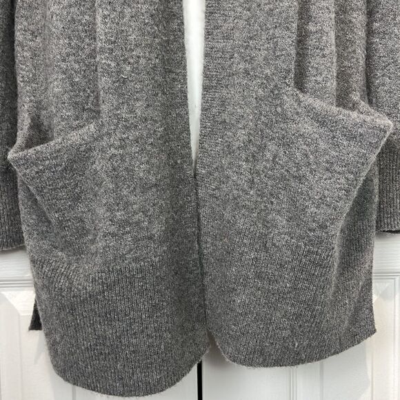 Madewell Merino Wool Alpaca Blend Open Face Grey Cardigan Size XXS - Picture 3 of 13